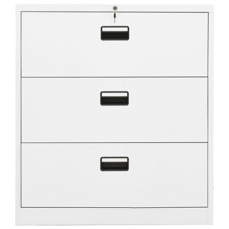 vidaXL Armario archivador de acero blanco 90x46x103 cm