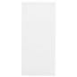 vidaXL Armario archivador de acero blanco 90x46x103 cm