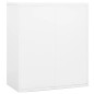 vidaXL Armario archivador de acero blanco 90x46x103 cm