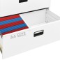 vidaXL Armario archivador de acero blanco 90x46x103 cm