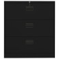vidaXL Armario archivador de acero negro 90x46x103 cm vidaXL Armario archivador de acero negro 90x46x103 cm
