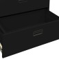 vidaXL Armario archivador de acero negro 90x46x103 cm vidaXL Armario archivador de acero negro 90x46x103 cm