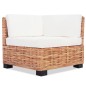 vidaXL Juego de sofás de 18 piezas ratán natural vidaXL Juego de sofás de 18 piezas ratán natural