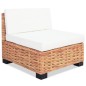 vidaXL Juego de sofás de 18 piezas ratán natural vidaXL Juego de sofás de 18 piezas ratán natural