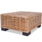 vidaXL Juego de sofás de 18 piezas ratán natural vidaXL Juego de sofás de 18 piezas ratán natural