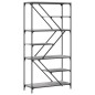 vidaXL Estantería madera de ingeniería y acero Sonoma gris 91x36x176cm vidaXL Estantería madera de ingeniería y acero Sonoma gris 91x36x176cm