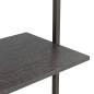 vidaXL Estantería inclinada de 3 niveles negro 64x35x120,5 cm vidaXL Estantería inclinada de 3 niveles negro 64x35x120,5 cm