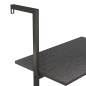 vidaXL Estantería inclinada de 3 niveles negro 64x35x120,5 cm vidaXL Estantería inclinada de 3 niveles negro 64x35x120,5 cm