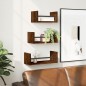 vidaXL Estantes pared con barras 3 pzas madera ingeniería marrón roble vidaXL Estantes pared con barras 3 pzas madera ingeniería marrón roble