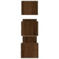 vidaXL Estantes pared con barras 3 pzas madera ingeniería marrón roble vidaXL Estantes pared con barras 3 pzas madera ingeniería marrón roble