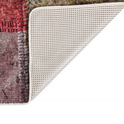 vidaXL Alfombra lavable patchwork antideslizante multicolor 160x230 cm