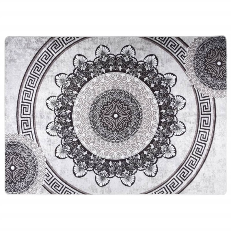vidaXL Alfombra lavable antideslizante multicolor 120x180 cm vidaXL Alfombra lavable antideslizante multicolor 120x180 cm