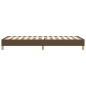 vidaXL Estructura de cama box spring tela marrón 100x200 cm vidaXL Estructura de cama box spring tela marrón 100x200 cm
