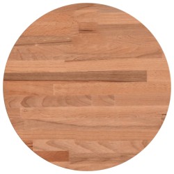 vidaXL Tablero redondo de madera maciza de haya Ø30x2,5 cm