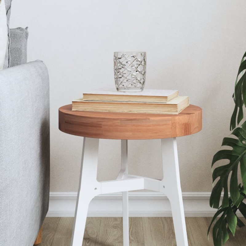 vidaXL Tablero redondo de madera maciza de haya Ø30x4 cm vidaXL Tablero redondo de madera maciza de haya Ø30x4 cm