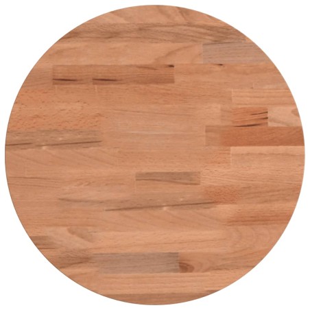 vidaXL Tablero redondo de madera maciza de haya Ø30x4 cm