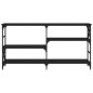 vidaXL Mesa consola madera de ingeniería negra 150x29x76,5 cm vidaXL Mesa consola madera de ingeniería negra 150x29x76,5 cm