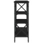 vidaXL Mesa consola madera de ingeniería negra 150x29x76,5 cm vidaXL Mesa consola madera de ingeniería negra 150x29x76,5 cm