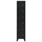 vidaXL Taquilla de acero negro 38x40x180 cm