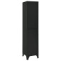 vidaXL Taquilla de acero negro 38x40x180 cm