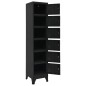 vidaXL Taquilla de acero negro 38x40x180 cm