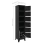 vidaXL Taquilla de acero negro 38x40x180 cm