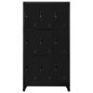 vidaXL Taquilla de acero negro 90x45x180 cm vidaXL Taquilla de acero negro 90x45x180 cm