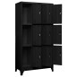 vidaXL Taquilla de acero negro 90x45x180 cm vidaXL Taquilla de acero negro 90x45x180 cm