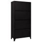 vidaXL Taquilla de acero negro 90x45x180 cm vidaXL Taquilla de acero negro 90x45x180 cm