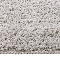 vidaXL Alfombra peluda antideslizante gris claro 120x170 cm
