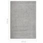 vidaXL Alfombra peluda antideslizante gris claro 120x170 cm vidaXL Alfombra peluda antideslizante gris claro 120x170 cm