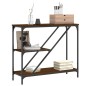 vidaXL Mesa consola madera de ingeniería marrón roble 88,5x30x75 cm vidaXL Mesa consola madera de ingeniería marrón roble 88,5x30x75 cm