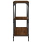 vidaXL Mesa consola madera de ingeniería marrón roble 88,5x30x75 cm vidaXL Mesa consola madera de ingeniería marrón roble 88,5x30x75 cm