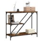 vidaXL Mesa consola madera de ingeniería roble ahumado 88,5x30x75 cm vidaXL Mesa consola madera de ingeniería roble ahumado 88,5x30x75 cm