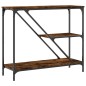 vidaXL Mesa consola madera de ingeniería roble ahumado 88,5x30x75 cm vidaXL Mesa consola madera de ingeniería roble ahumado 88,5x30x75 cm