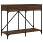 vidaXL Mesa consola madera de ingeniería marrón roble 100x39x78,5 cm