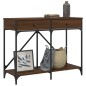 vidaXL Mesa consola madera de ingeniería marrón roble 100x39x78,5 cm