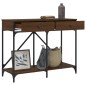 vidaXL Mesa consola madera de ingeniería marrón roble 100x39x78,5 cm