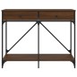 vidaXL Mesa consola madera de ingeniería marrón roble 100x39x78,5 cm