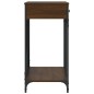 vidaXL Mesa consola madera de ingeniería marrón roble 100x39x78,5 cm