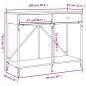 vidaXL Mesa consola madera de ingeniería marrón roble 100x39x78,5 cm