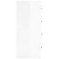 vidaXL Aparador con 4 cajones blanco brillante 60x30,5x71 cm vidaXL Aparador con 4 cajones blanco brillante 60x30,5x71 cm