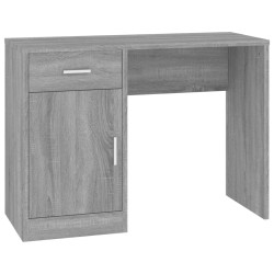 vidaXL Escritorio con cajón y armario contrachapada 100x40x73 cm