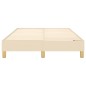 vidaXL Estructura de cama box spring tela color crema 120x200 cm vidaXL Estructura de cama box spring tela color crema 120x200 cm