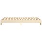 vidaXL Estructura de cama box spring tela color crema 120x200 cm vidaXL Estructura de cama box spring tela color crema 120x200 cm