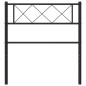 vidaXL Cabecero de metal negro 80 cm vidaXL Cabecero de metal negro 80 cm