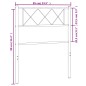 vidaXL Cabecero de metal negro 80 cm vidaXL Cabecero de metal negro 80 cm
