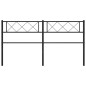 vidaXL Cabecero de metal negro 140 cm vidaXL Cabecero de metal negro 140 cm