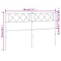 vidaXL Cabecero de metal negro 140 cm vidaXL Cabecero de metal negro 140 cm