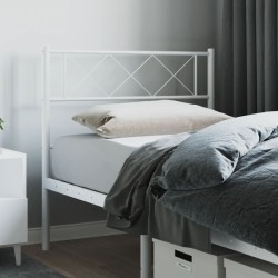 vidaXL Cabecero de metal blanco 75 cm